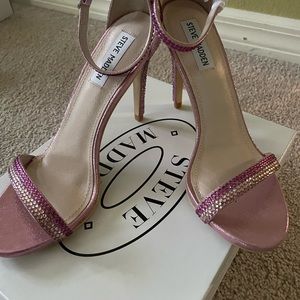 Dressy Rose Pink glittery shoes